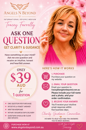 One (1) Question - Answered by International Psychic Medium - Tracey Farrelly